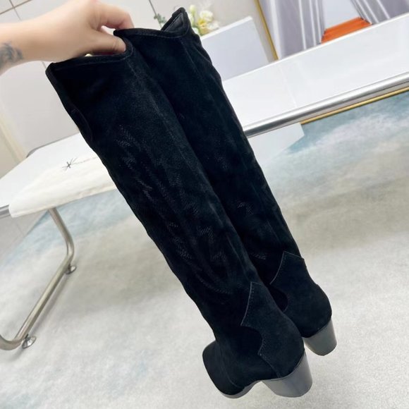 Isabel Marant Denzy Suede pointed western boots - Picture 5 of 9